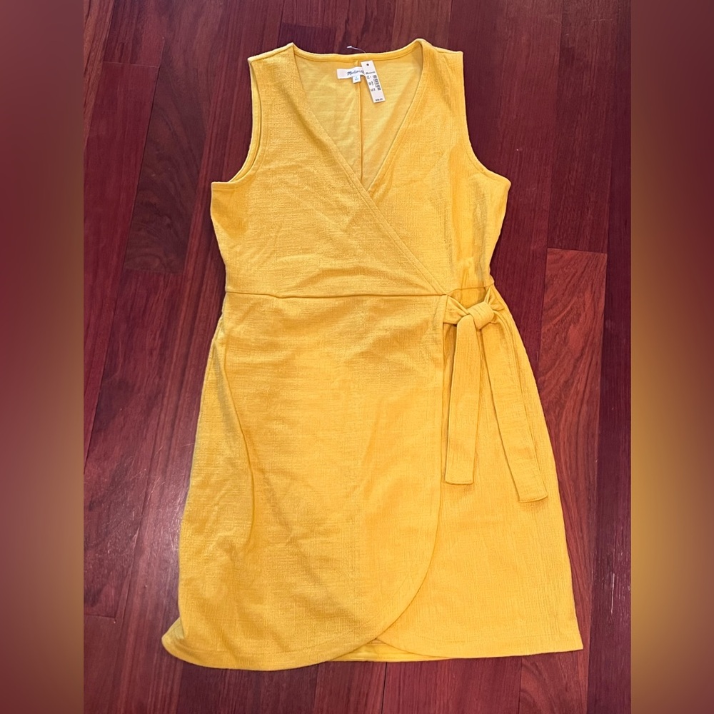 Madewell Yellow Sundress V-Neck Sleeveless